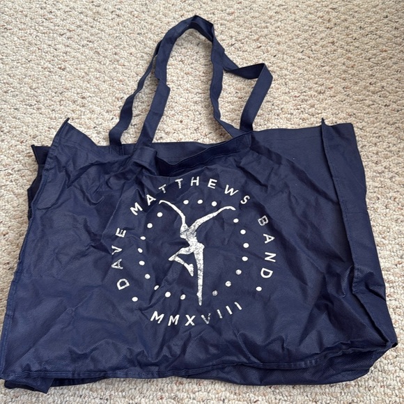 Dave Matthews band Dmb warehouse premium tote bag large navy used - Picture 1 of 11